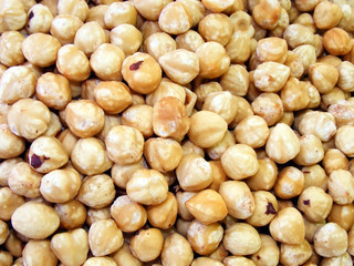 Obraz premium Group of macro hazelnuts