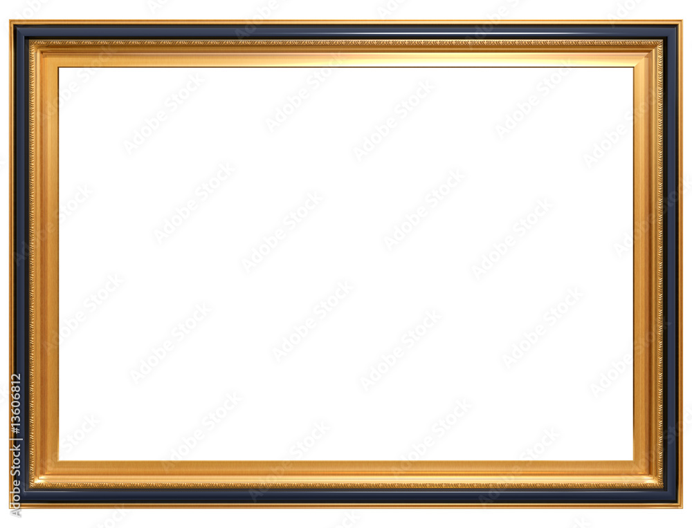 Wall mural rectangular antique picture frame