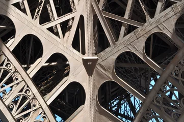 Fotobehang Détail de la Tour Eiffel  3 © Thomas Dutour