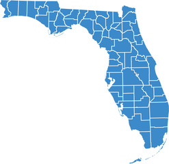Naklejka premium Florida map