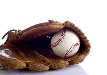 Baseball glove and Ball