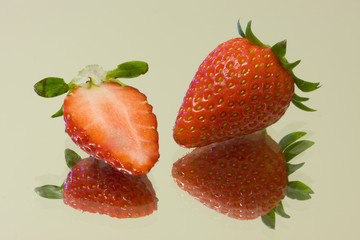 Strawberry studio isolated on white surface - 13613475