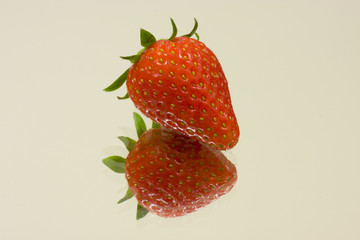 Strawberry studio isolated on white surface - 13613493