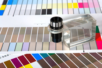 ..Color Guides with magnifying glass