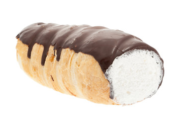 Schaumrolle mit Schokoguß