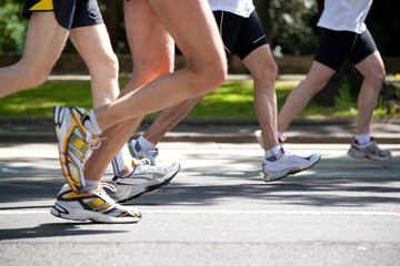 marathon legs in motion
