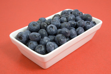 blueberries in a dish