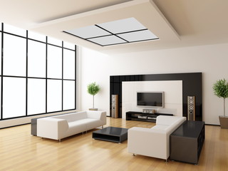 Modern interior of a room