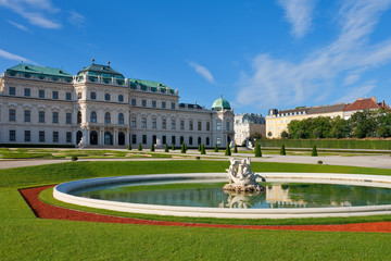 Obraz premium Summer palace Belvedere in Vienna