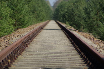 Fototapeta premium Eisenbahnschiene