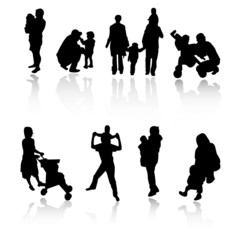 family silhouettes