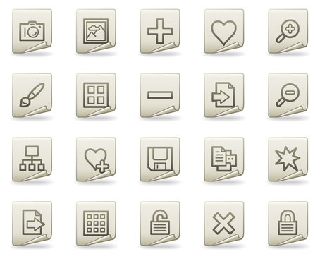 Image library web icons, document series