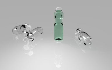 plastikflaschen transparent