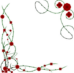 Rose and thorn corner