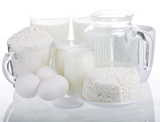 .Fresh eggs and dairy products