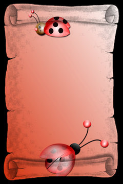 parchemin coccinelles