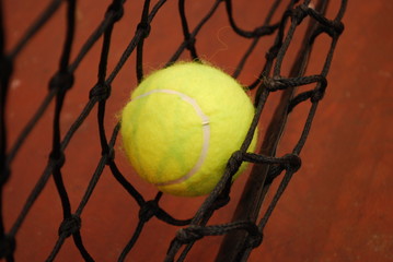 balle tennis filet