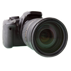 Fototapeta premium Black DSLR camera