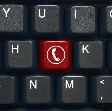 Hotline symbol key on keyboard