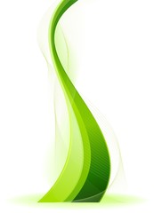 Green vector fantasy wave