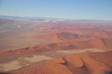 Désert du namib vu du ciel