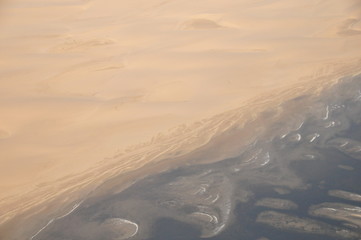 Désert du namib vu du ciel