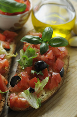 Bruschette - Antipasto italiano