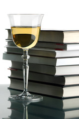 Wine and books