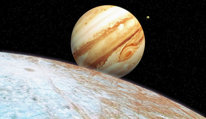 europa io moon jupiter © Luca Oleastri