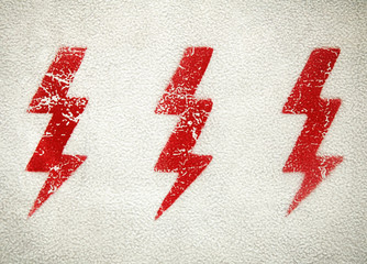 grunge electric sign