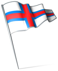 Flag pin - Faroe Islands