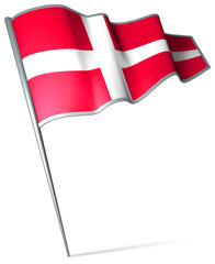 Flag pin - Denmark