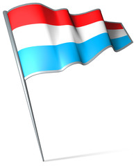 Flag pin - Luxembourg