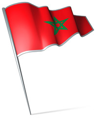 Flag pin - Morocco
