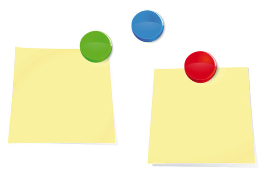 Post-it avec aimants