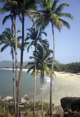 Palolem Strand in Goa ,Indien