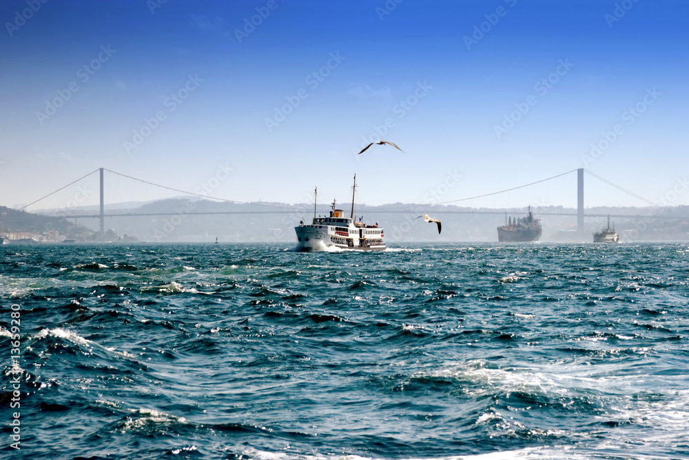 Wall mural scenery from istanbul turkey