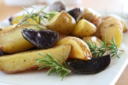 Roasted Tri-Colored Herbed Potatoes