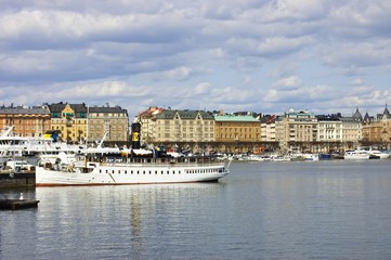 Fototapeta na wymiar Widok na Sztokholm