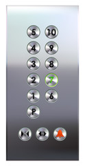 Elevator buttons panel