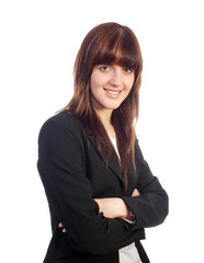 Smiling beautiful business woman