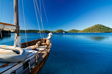 Fotobehang Ankeren in lastovo, kroatië © cool chap