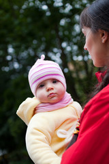 Baby with mom