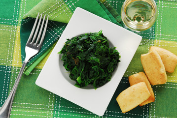 Spinaci al burro - Contorni della cucina tradizionale italiana