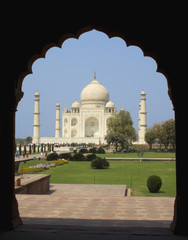 Naklejka premium Taj Mahal at Agra, India