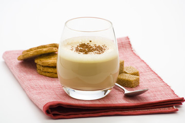 delicious ice chocolate with white irish cream