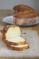 Pound Cake on Cutting Board 3063