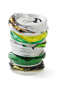 Crushed Aluminum Cans