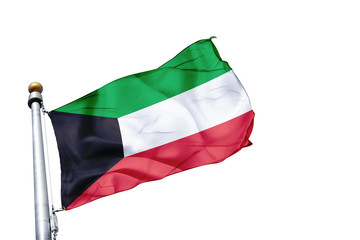 Fototapeta na wymiar Flaga Kuwejtu