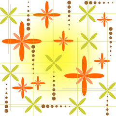 Obraz premium flowers and dots
